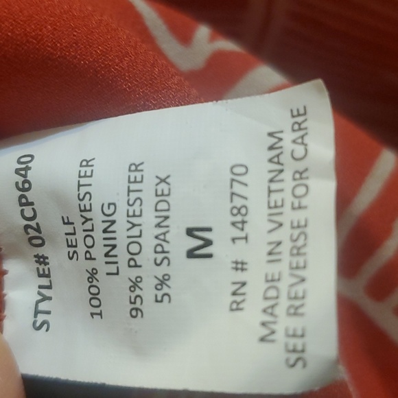 Sienna Sky Romper Red Orange Size Medium - Picture 8 of 12